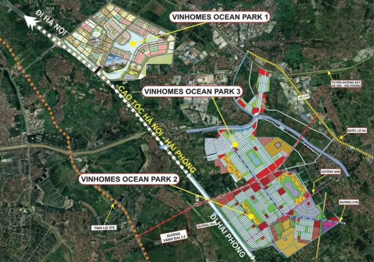 Vị trí Vinhomes Ocean Park 2