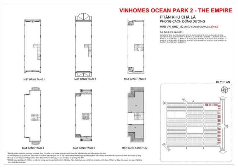 Giá bán liền kề Vinhomes Ocean Park 2