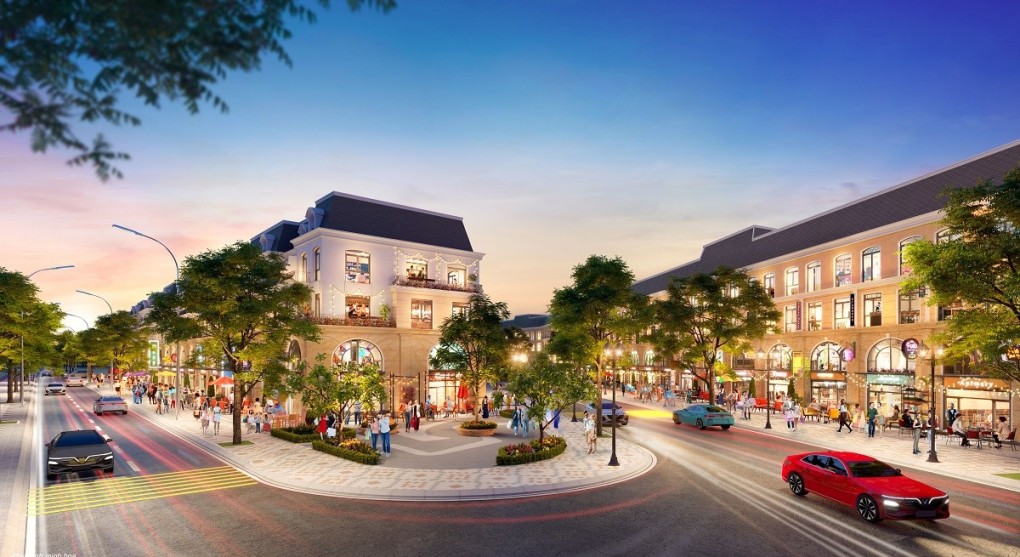 200 thương hiệu kinh doanh đổ bộ Vinhomes Ocean Park 2 4 Phối cảnh các căn shophouse thuộc tổ hợp phố thương mại Center Point