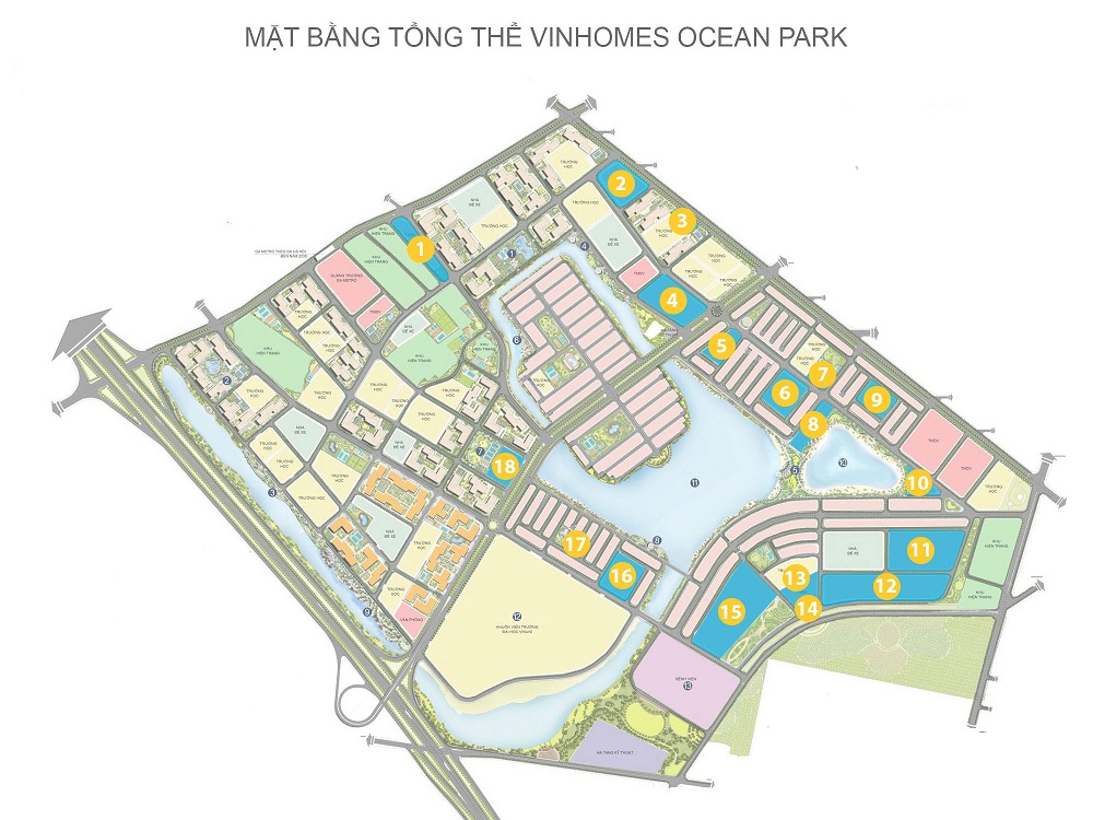 Thương mại dịch vụ Vinhomes Ocean Park 34 Mặt bằng Thương mại dịch vụ Vinhomes Ocean Park