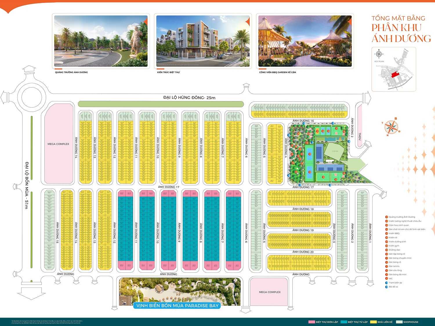 Mặt bằng phân khu Ánh Dương Vinhomes Ocean Park 3