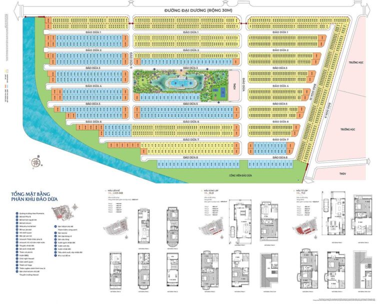 Mặt bằng phân khu Đảo Dừa Vinhomes Ocean Park 2