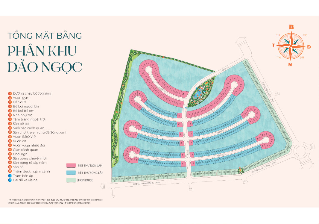 Phân khu Đảo Ngọc Vinhomes Ocean Park 3 - Mặt bằng và Giá bán 30 Mặt bằng phân khu Đảo Ngọc Vinhomes Ocean Park 3
