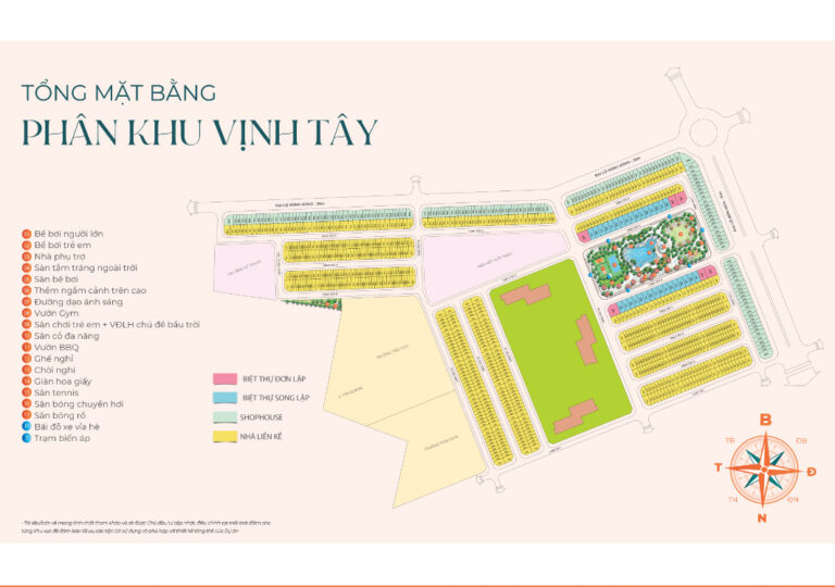 Mặt bằng phân khu Vịnh Tây Vinhomes Ocean Park 3