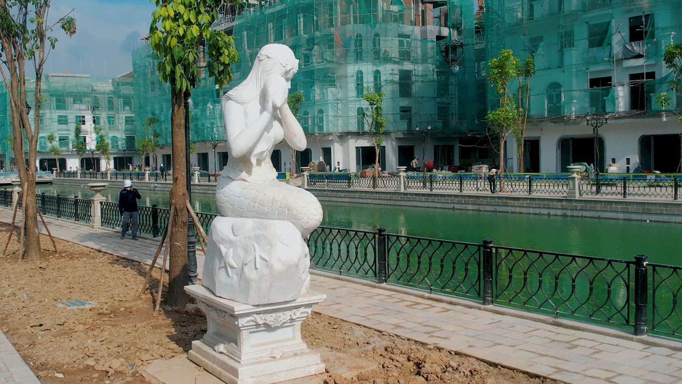 Mega Grand World Hà Nội khu bds thương mại, giải trí hàng đầu cả nước 6 Ven sông là phố đi bộ