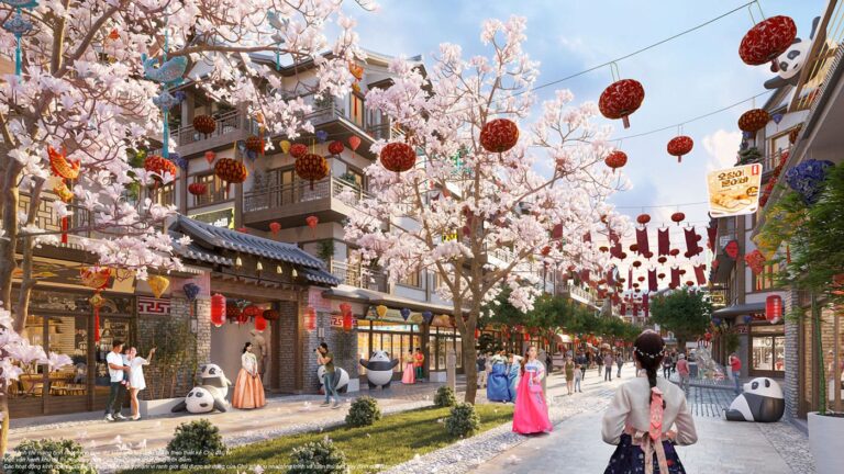 Phối cảnh phố đi bộ Hàn Quốc tại K-Town