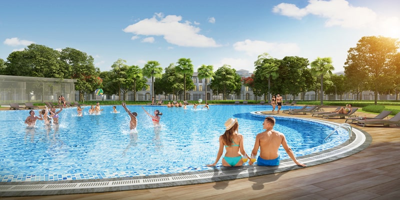 Tiện ích cảnh quan phân khu San Hô Vinhomes Ocean Park