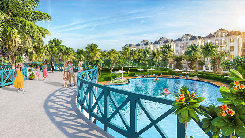 Phân khu Vịnh Tây Vinhomes Ocean Park 3 - Mặt bằng và Giá bán 37 Tiện ích cảnh quan phân khu Vịnh Tây Vinhomes Ocean Park 3