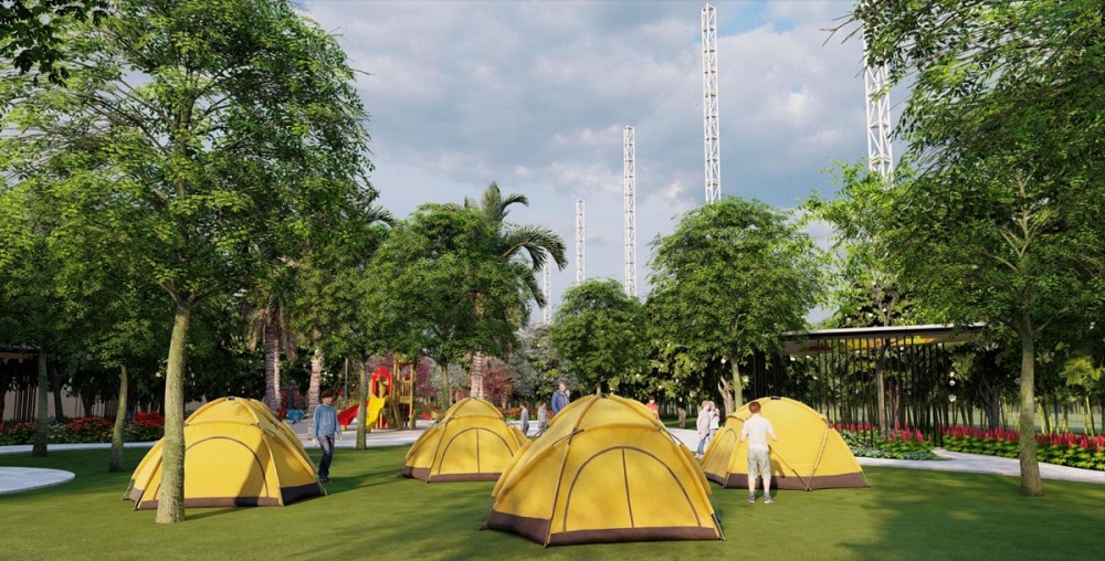 Tổ hợp công viên cây xanh - thể thao 7,5 ha tại Vinhomes Ocean Park 2