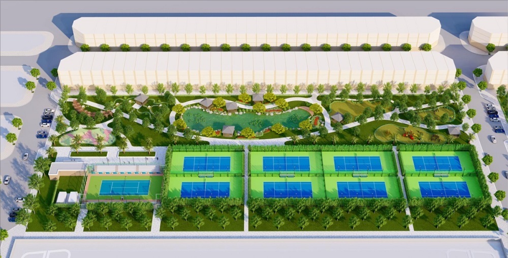 Tổ hợp công viên cây xanh - thể thao 7,5 ha tại Vinhomes Ocean Park 2