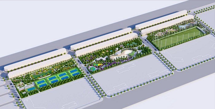 Tổ hợp công viên cây xanh - thể thao 7,5 ha tại Vinhomes Ocean Park 2