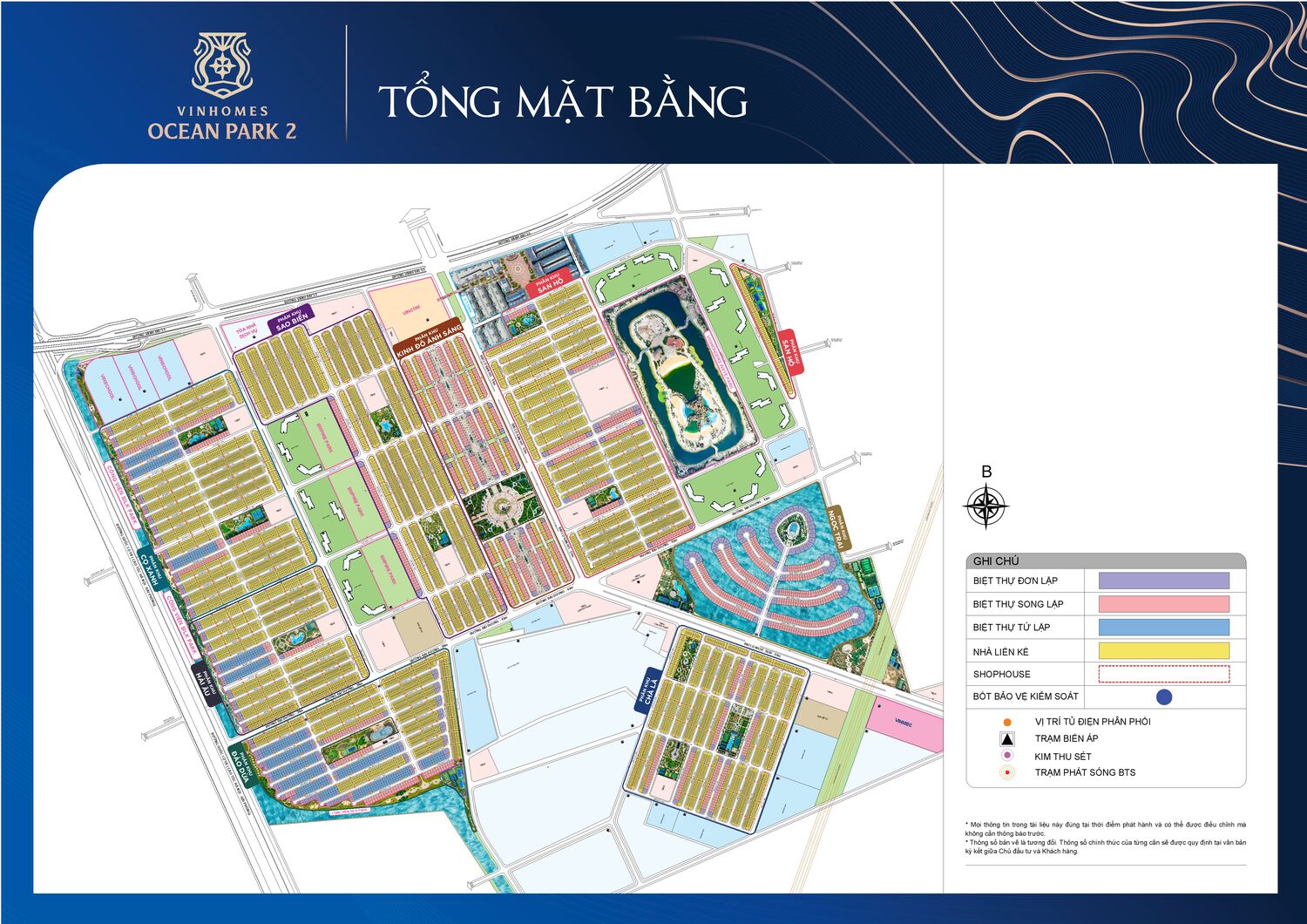 Trang chủ 136 Tổng mặt bằng Liền kề Vinhomes Ocean Park 2