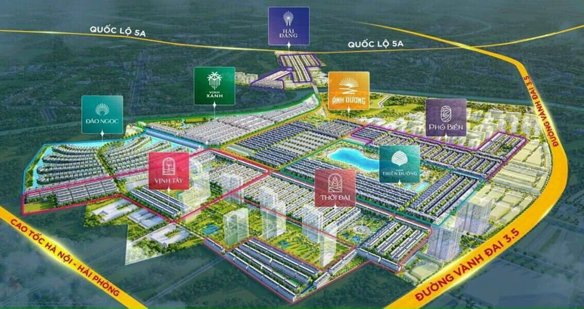 Phân khu Vịnh Thiên Đường Vinhomes Ocean Park 3 - Mặt bằng và Giá bán 29 Vị trí của phân khu Vịnh Thiên Đường Vinhomes Ocean Park 3