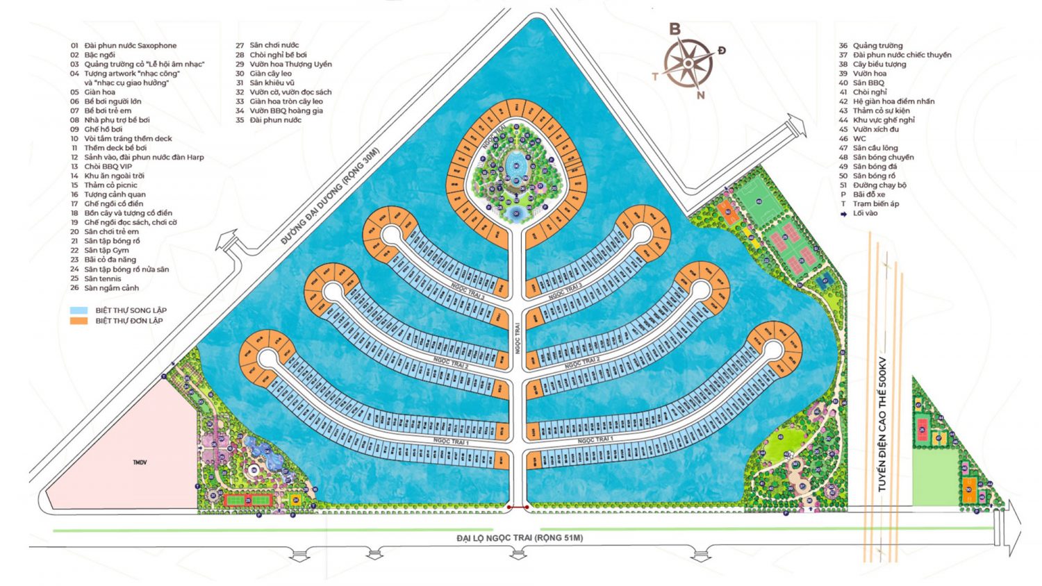 Mặt bằng Phân khu Ngọc Trai Vinhomes Ocean Park 2